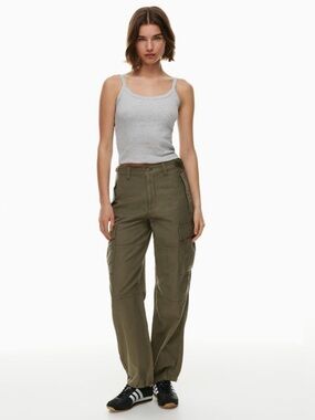 Aritzia TNA Womens Supply Khaki Cargo Pants Size 8